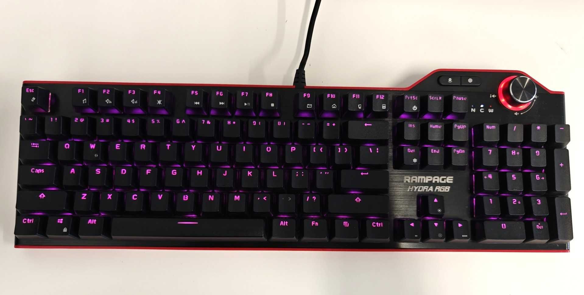 klawiatura mechaniczna RAMPAGE HYDRA R6 RGB