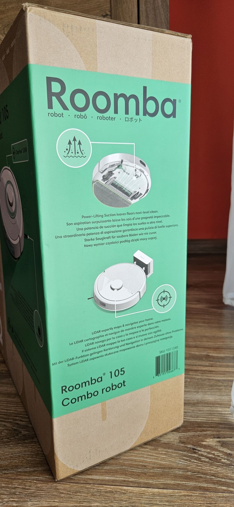 Robot sprzątający IROBOT Roomba Combo 105 (Y311240)