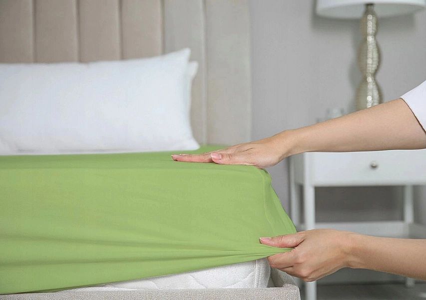 Prześcieradło 180x200 Jednolite Bawełna Jersey z Gumką Gaja 35