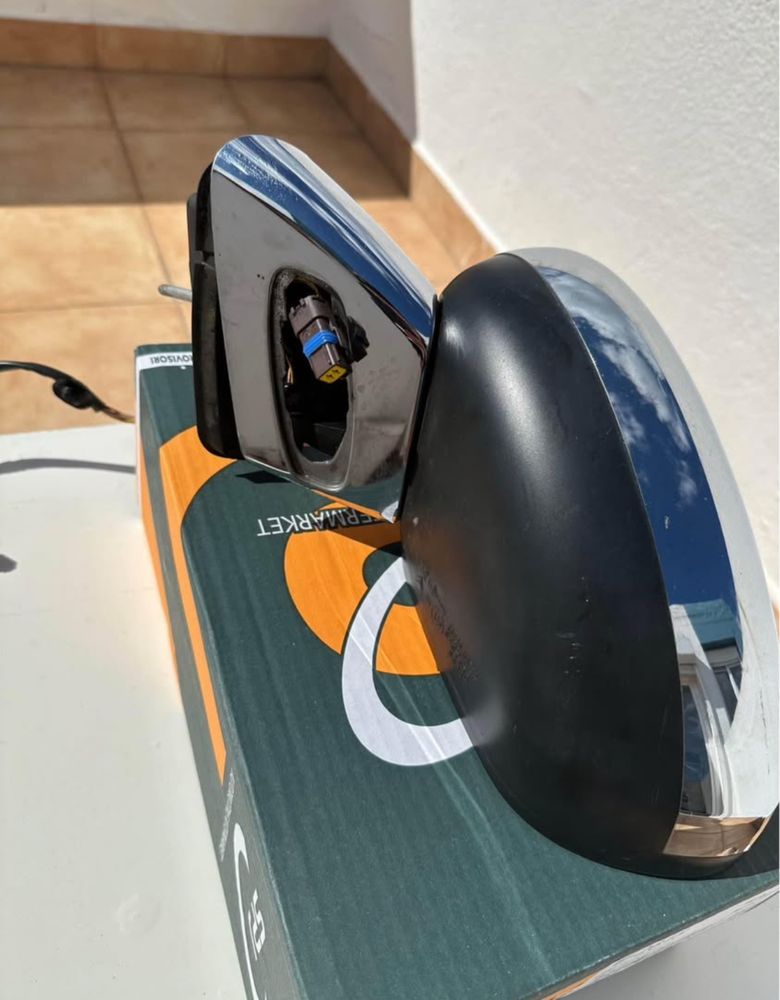 Retrovisor esquerdo elétrico cromado (Citröen DS3)