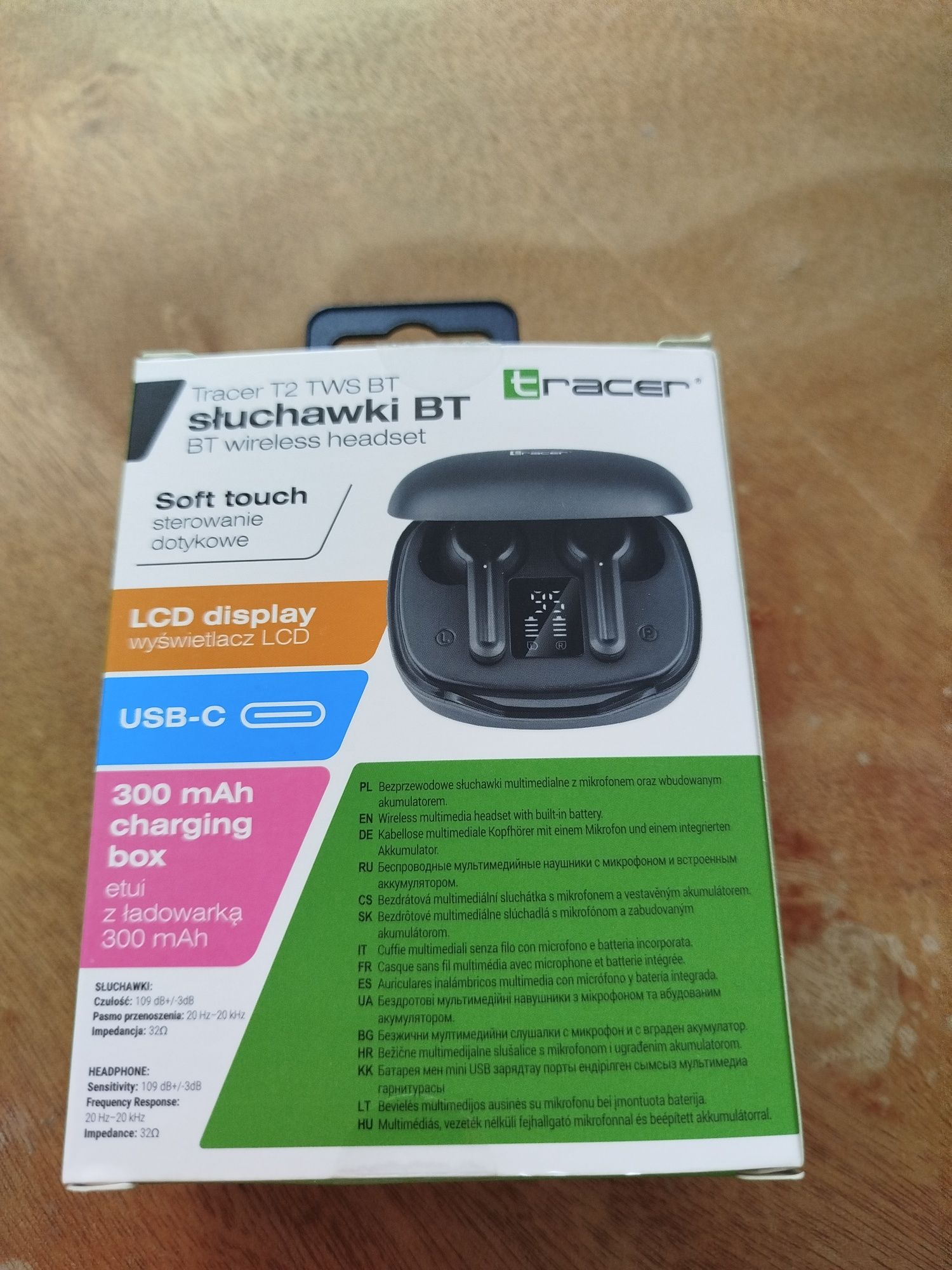 Słuchawki douszne Tracer T2 TWS BT