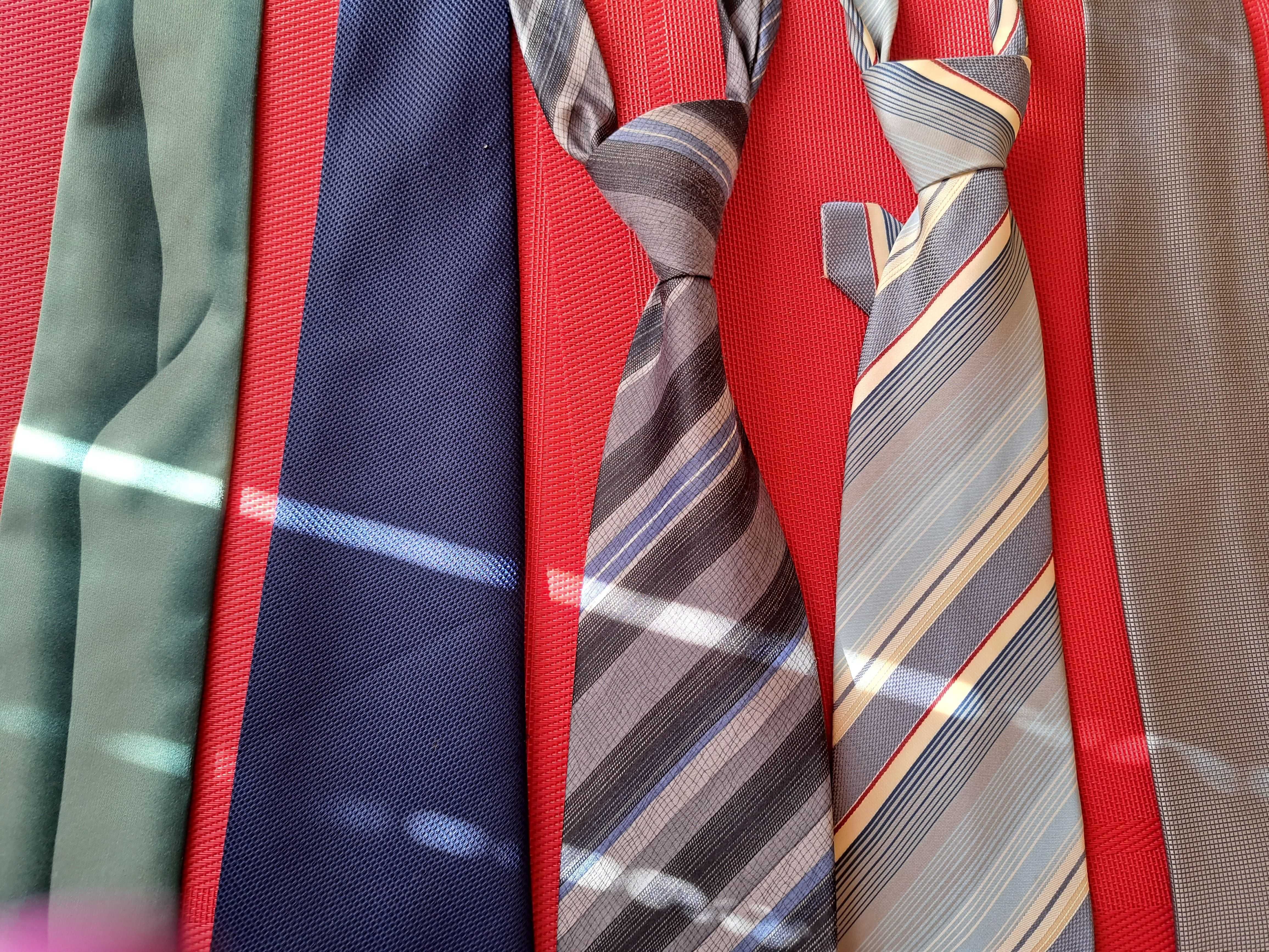 Krawat krawaty Vintage retro zestaw 5 sztuk