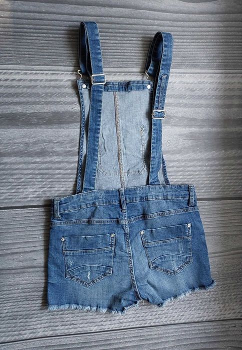 Terranova ogrodniczki spodenki r. XS kombinezon jeans