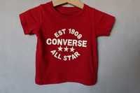 T-shirt 74 80 CONVERSE koszulka czerwona napis WYPRAWKA all star