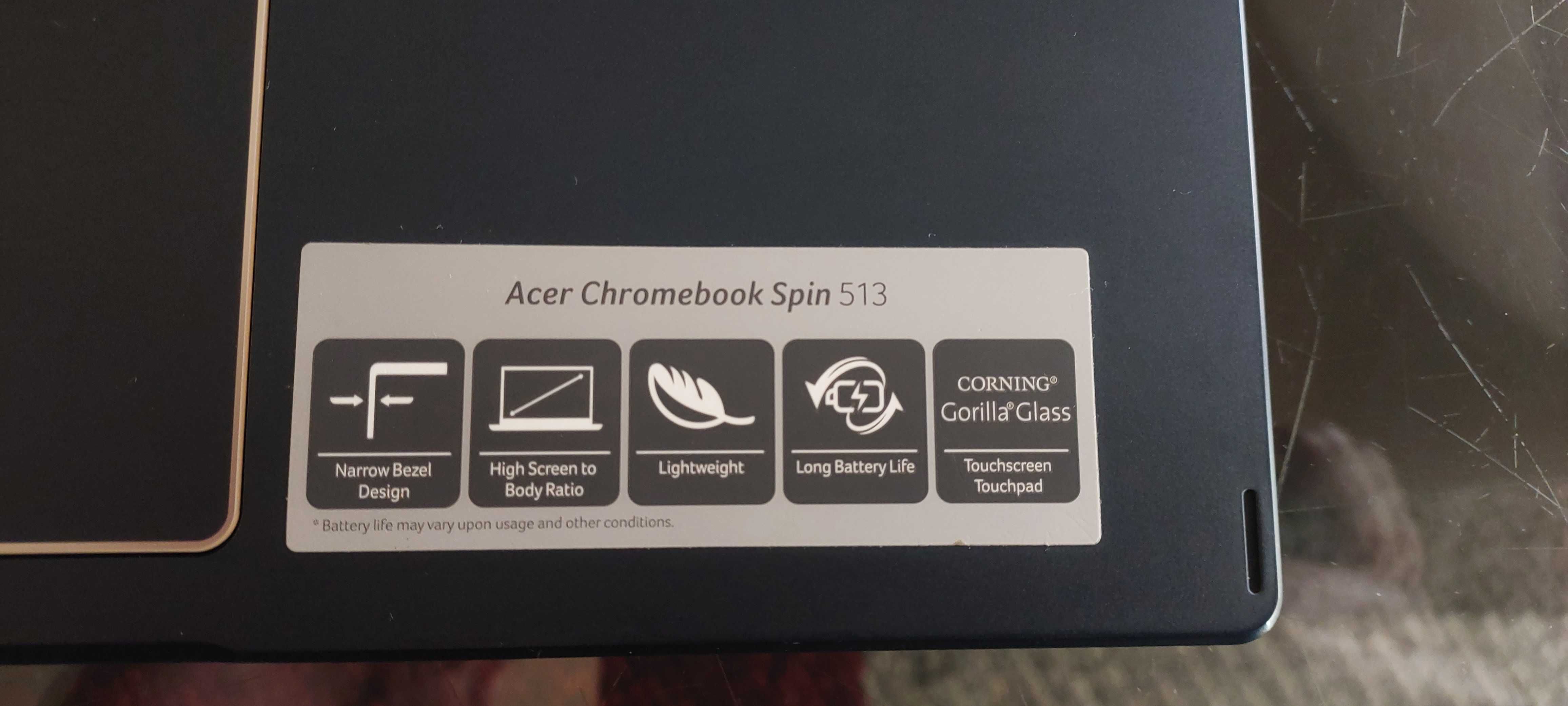 Portátil Híbrido Acer Chromebook Spin 513