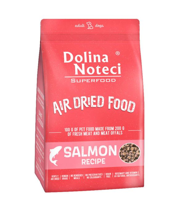 7x 1kg Dolina Noteci Superfood danie z łososia karma suszona dla psa