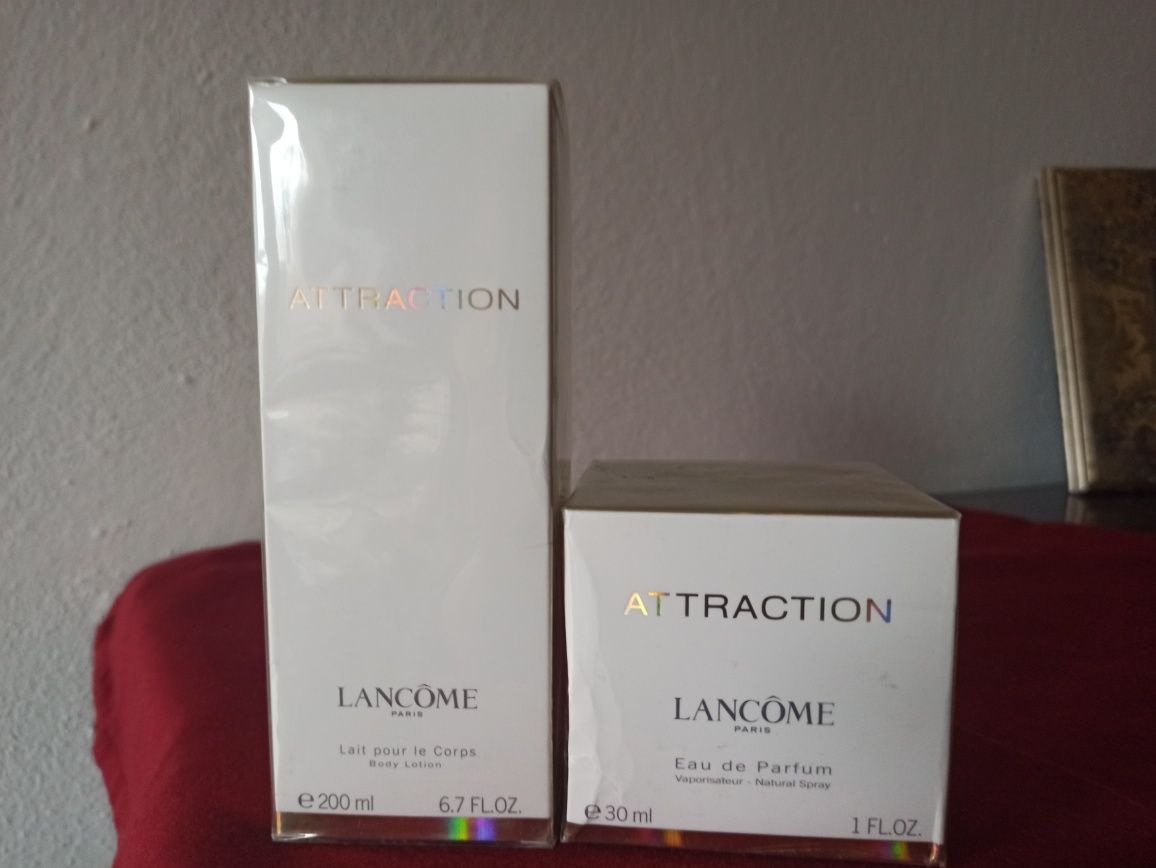 Unikat"Attraction Lancome" o wyrafinowanym zapachu woda toalet i lotio