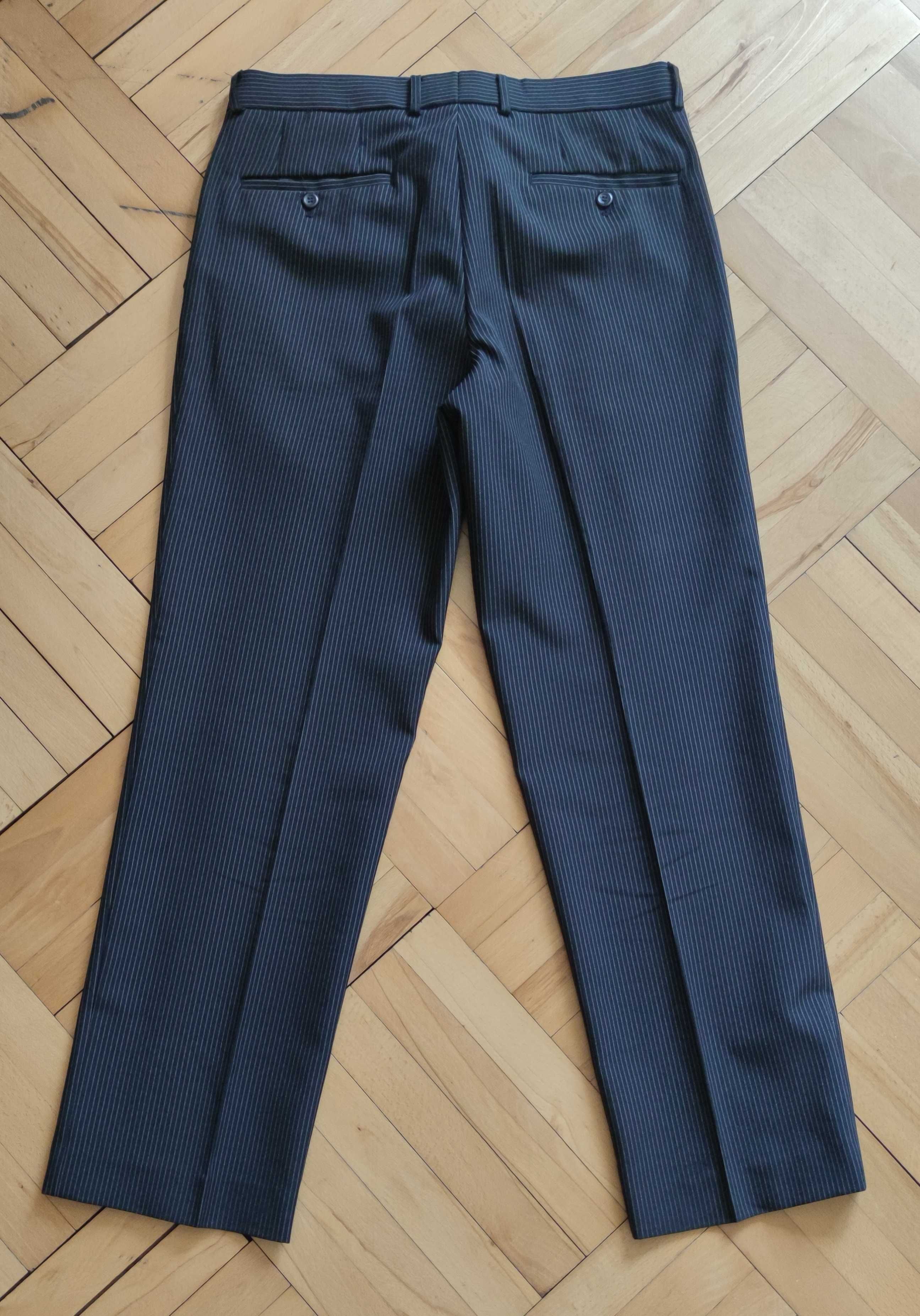 Garnitur CLOCKHOUSE, czarny w paski, rozmiar 92/182, Slim Fit