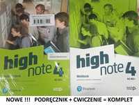 NOWE_ High Note 4 Podręcznik + Ćwiczenia + Benchmark Pearson