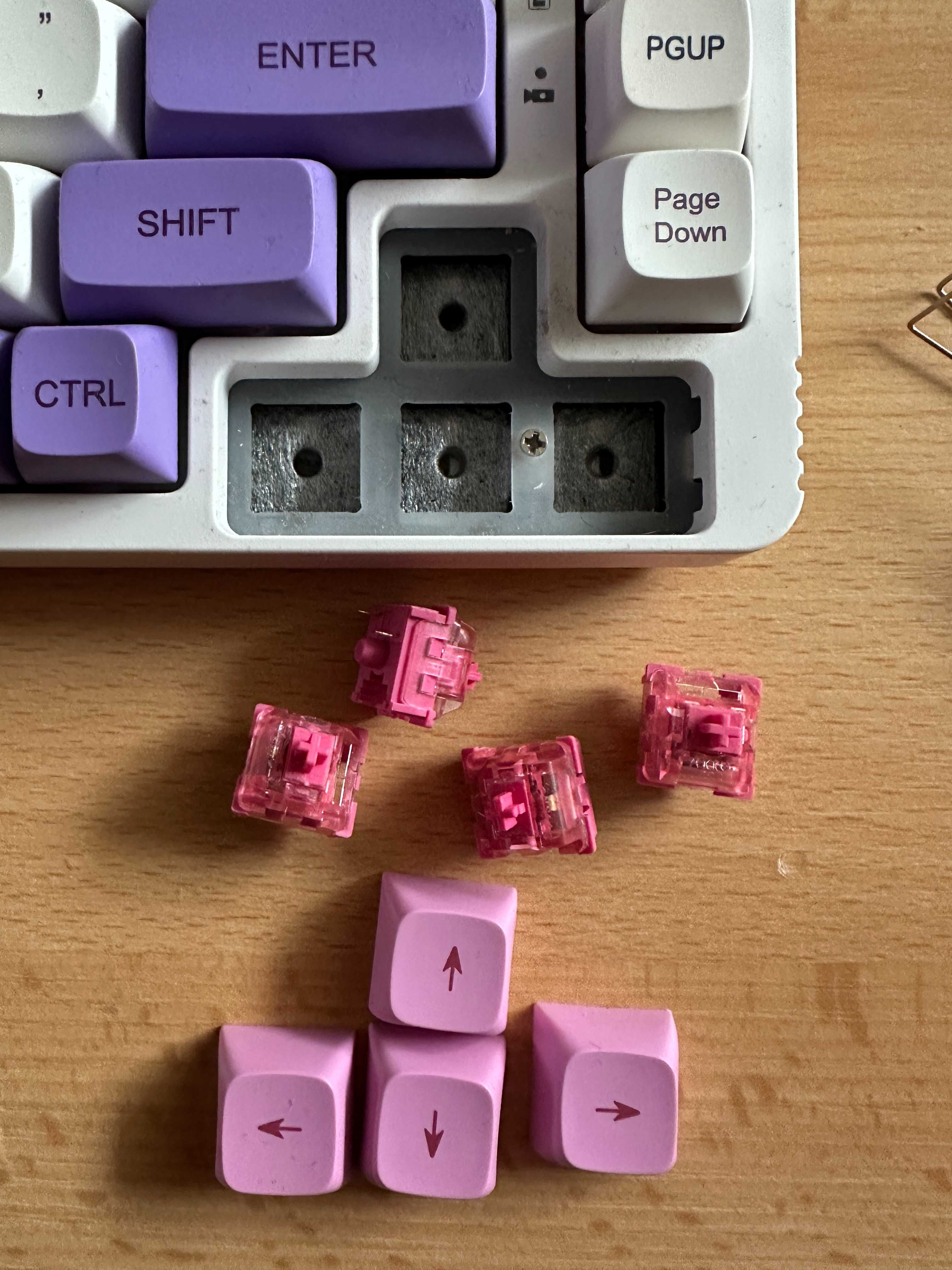 Klawiatura Mechaniczna - Full Custom - Hot Swap KF068 - Akko Rose Red
