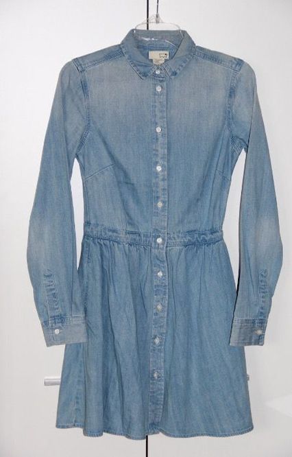 LEVIS levi's niebieska sukienka koszula dzinsowa jeansowa 34 XS 36 S