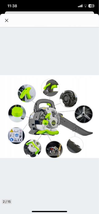 Dmuchawa do lisci z rozdrabniaczem