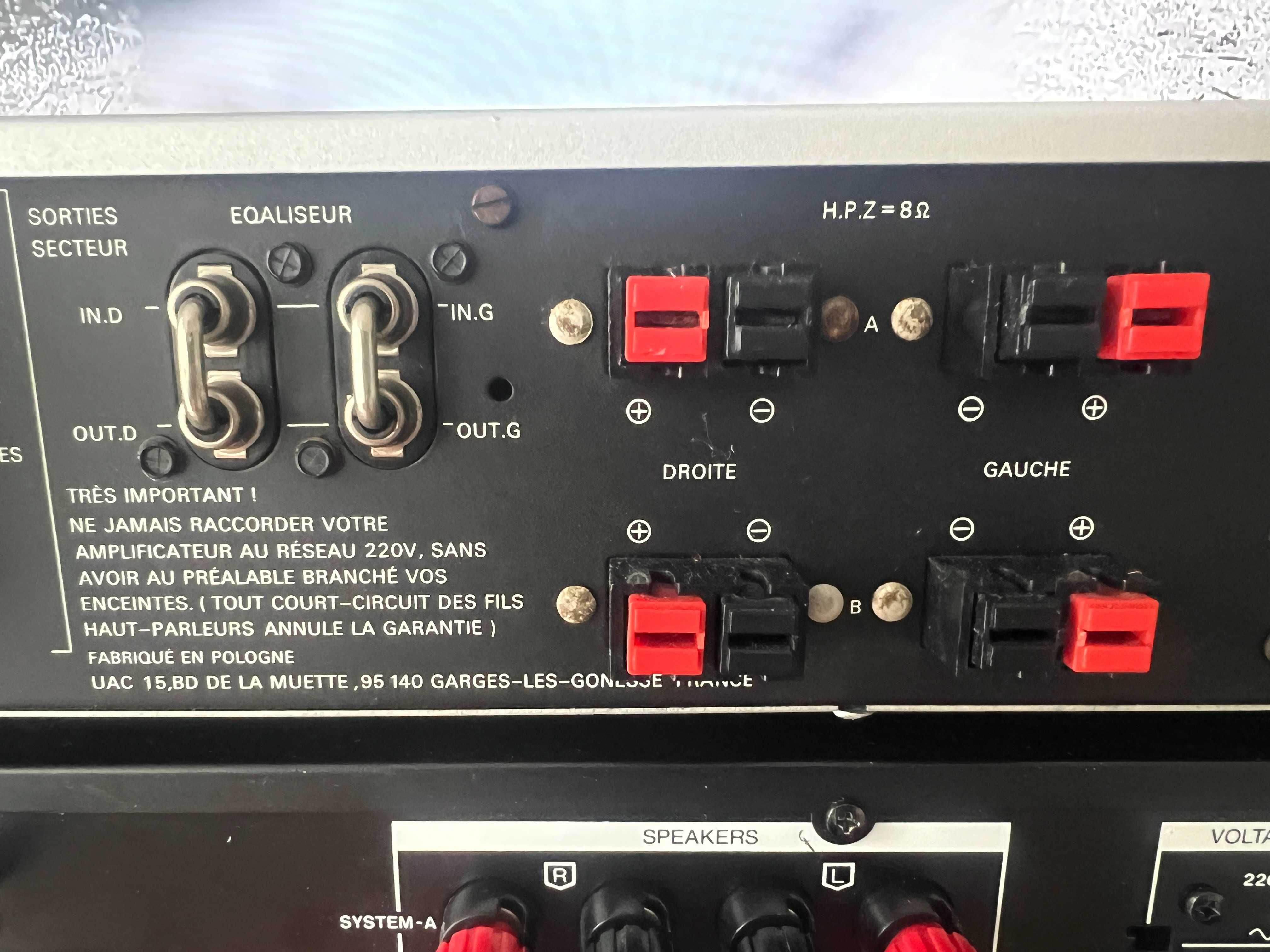 Wzmacniacz UNITRA WS432 Eksport Francja