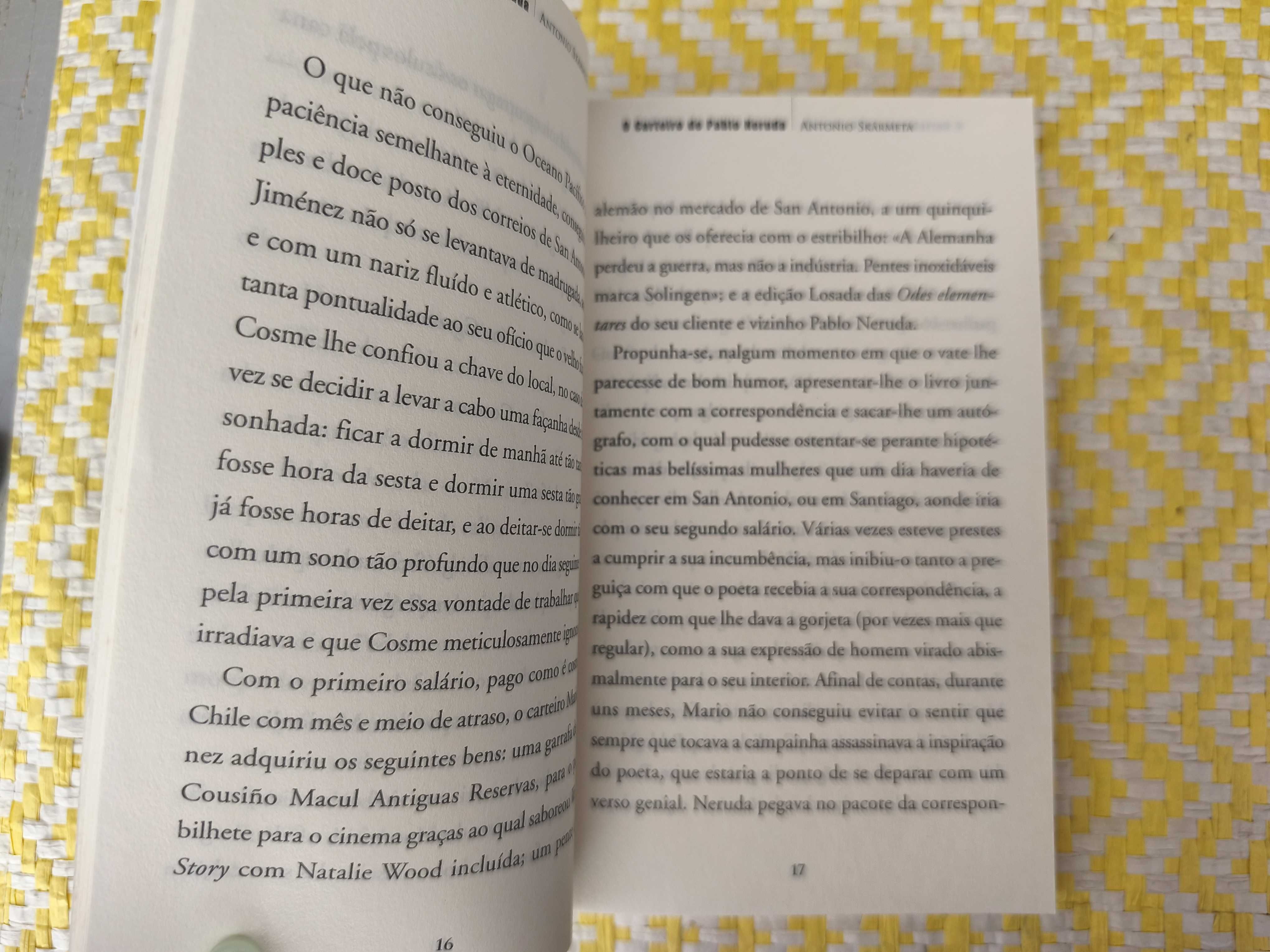 O carteiro de Pablo Neruda – 
Antonio Skarmeta