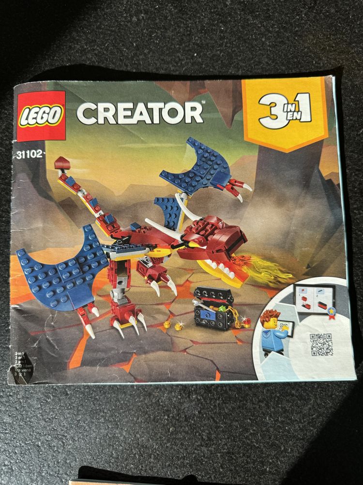 LEGO Creator 3 w 1 Smok ognia