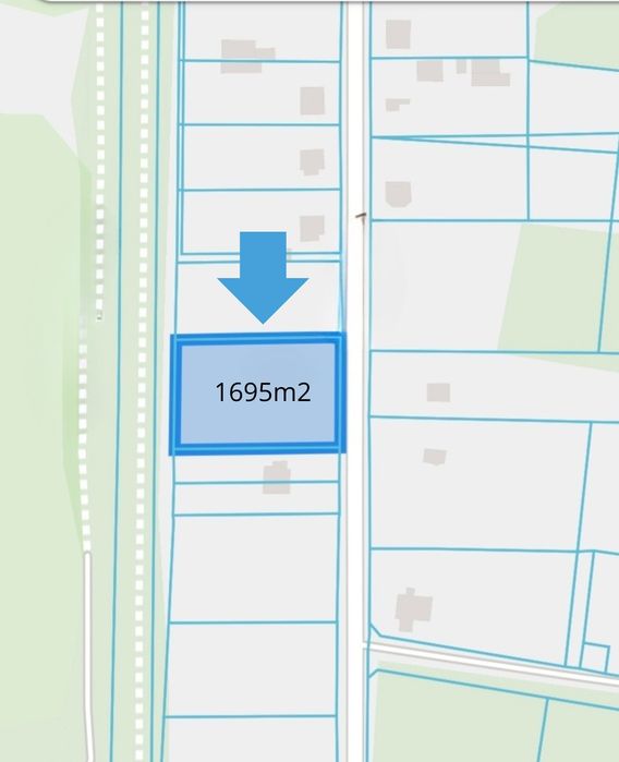 Sprzedam działkę 1695m2