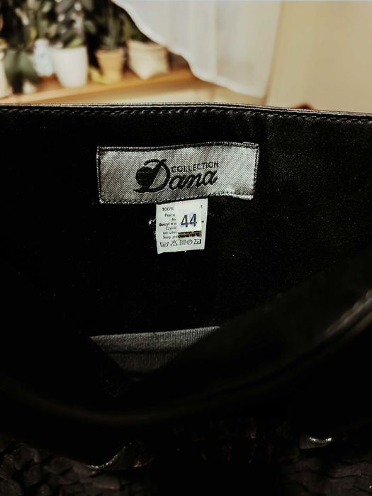 Czarno srebrna sukienka na sylwestra rozmiar 44