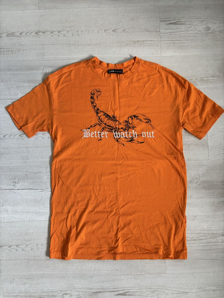 Koszulka t-shirt z nadrukiem oversize New Yorker rozmiar XS