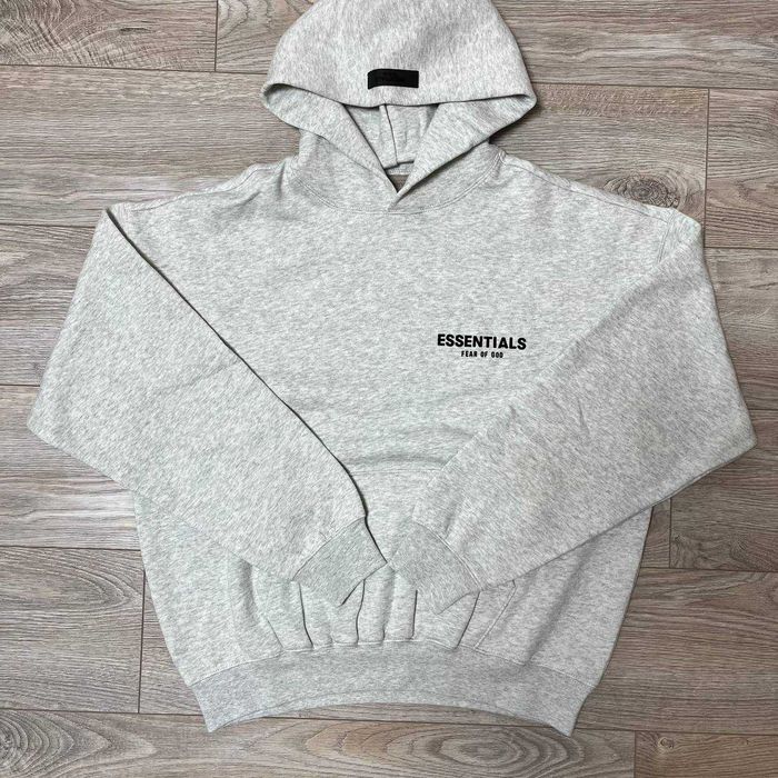 Худи essentials ss22 Light Oatmeal fear of god