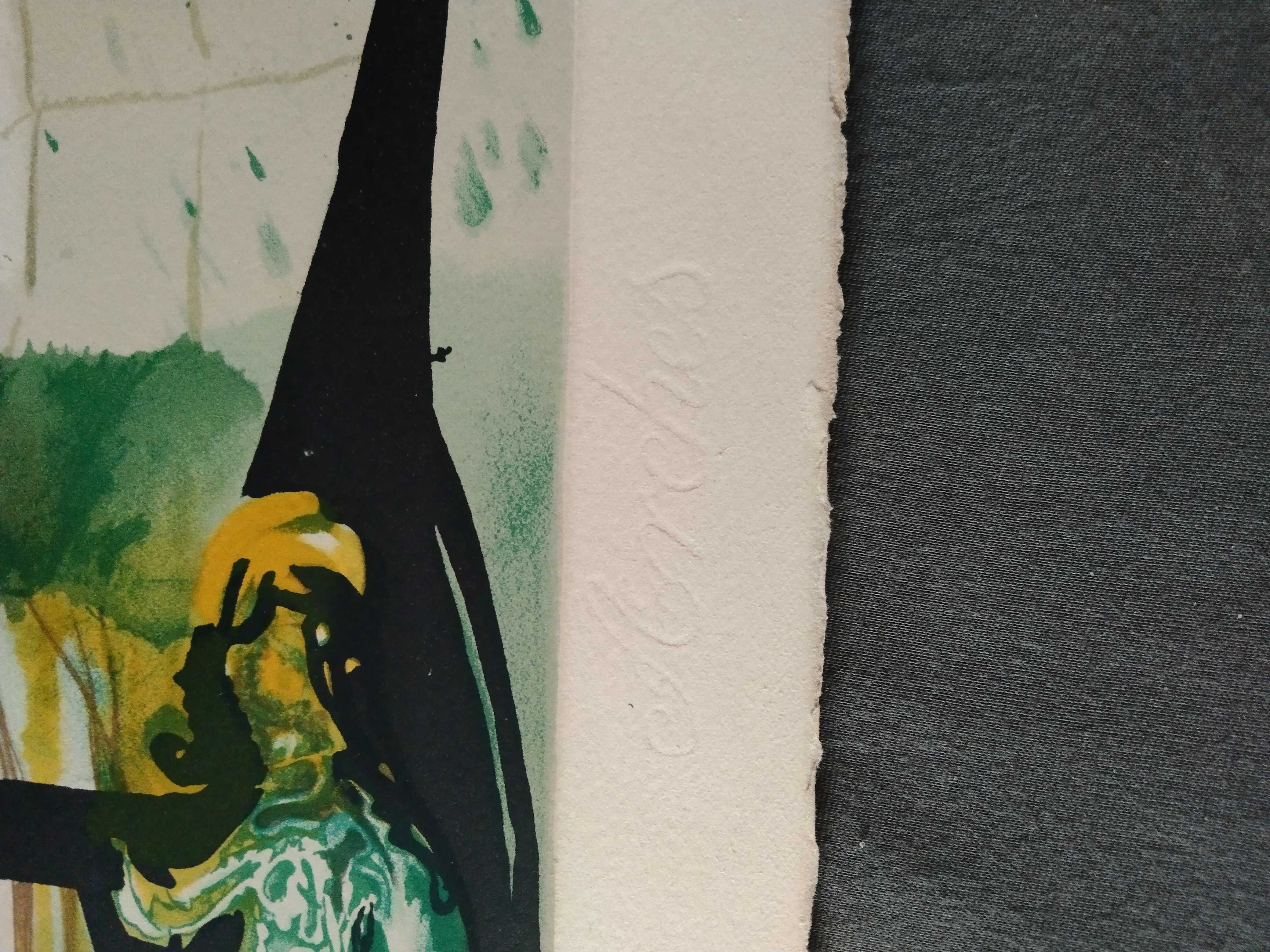 Salvador Dali litografia Le Dilemme de D'amis 100% Orginał