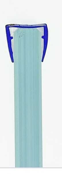 Накладка на торец стекла ( ФС 01 В ) длина 2м. Прозрачная 2 шт.