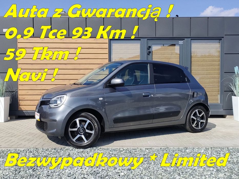 Renault Twingo 0.9Tce 93Km*Lift*Limited*Bezwypadkowy*Led*Navi*Alu*Pdc*Klima*Gwarancja