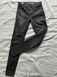 Levi's 710 super skinny czarne jeansy