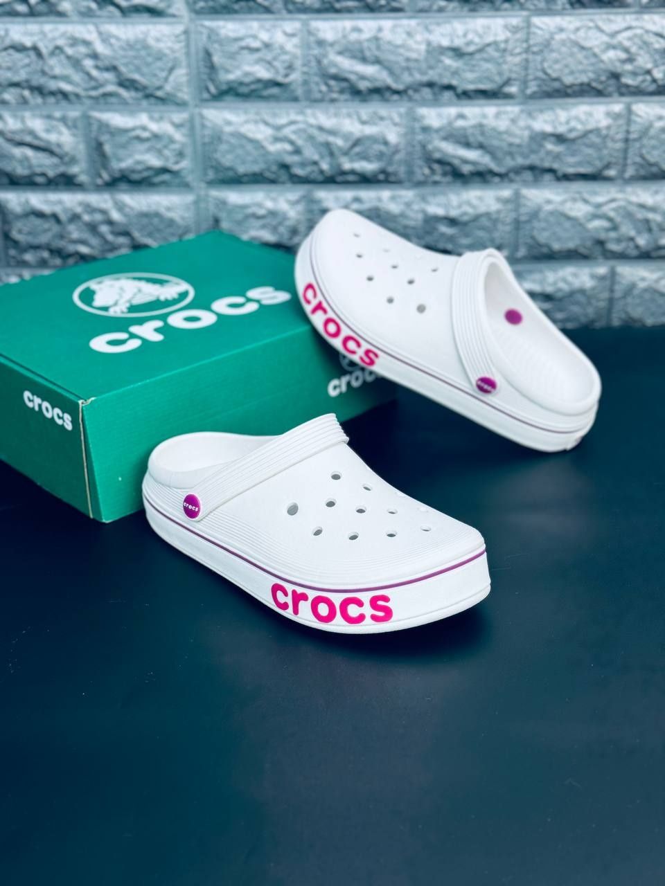 Женские Шлепанцы Crocs Белые Летние Шлепанцы Кроксы Жіночі Крокси