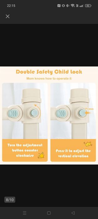 Barierka zabezpieczająca dla dzieci na łóżko