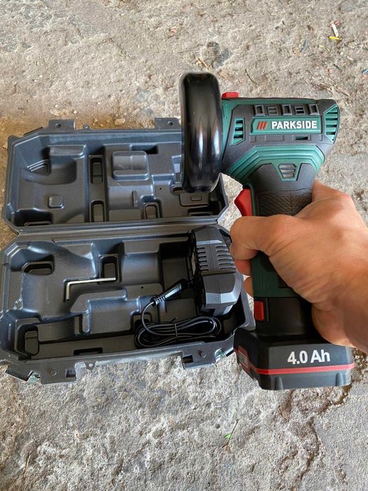 Ручна болгарка на акумуляторі 4.0а parkside