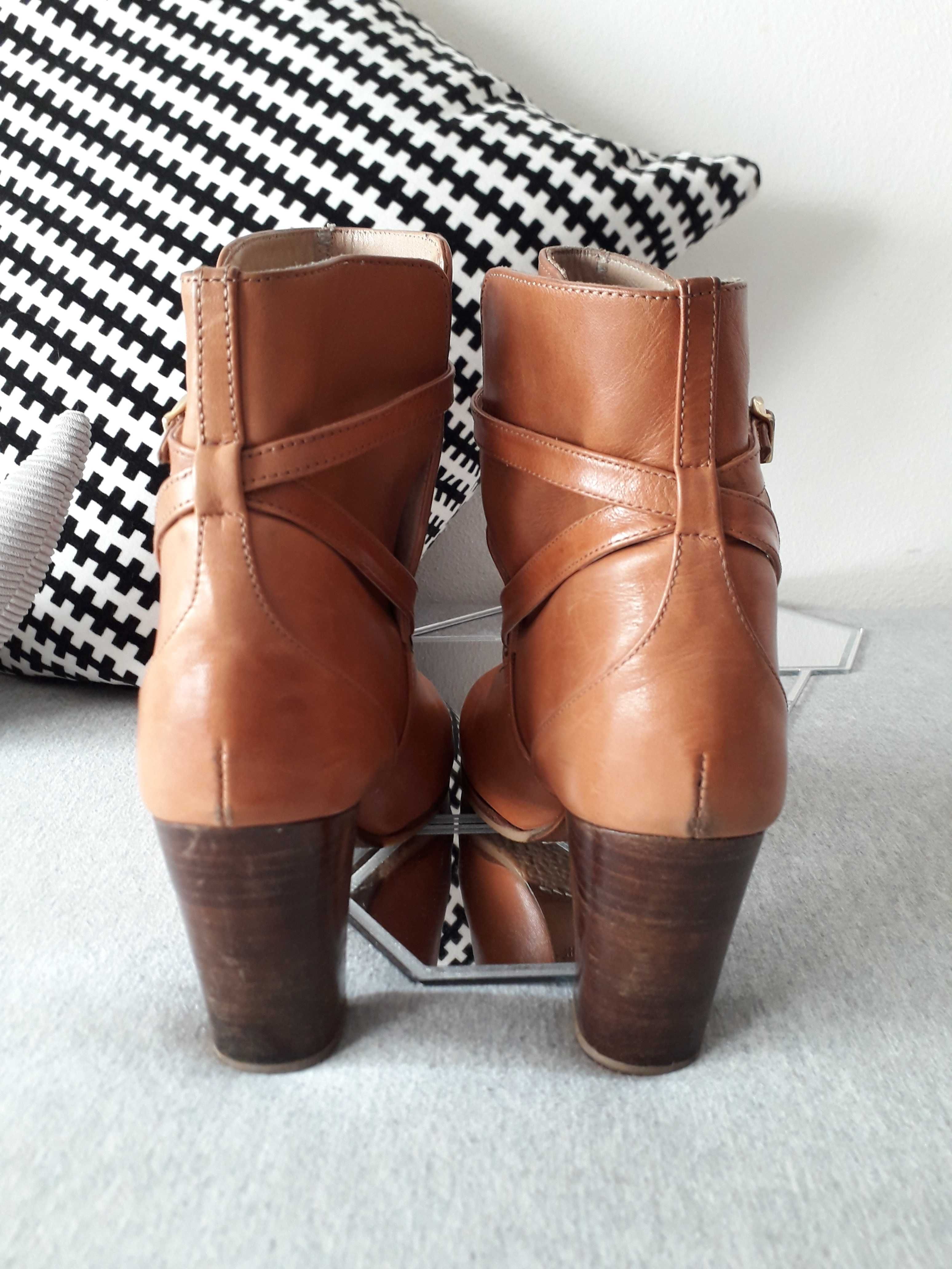 Botins Em Pele Massimo Dutti