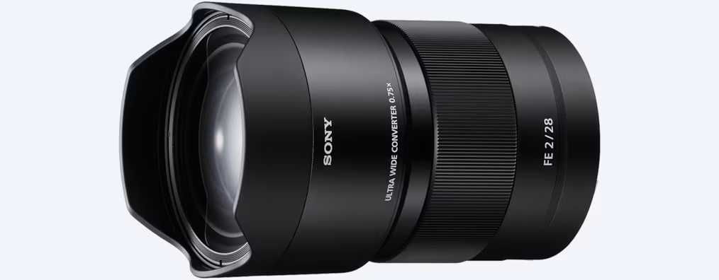 Sony FE 28mm f/2 SEL28F20 + Conversor Grande Angular 0.75x SEL28F20UWC