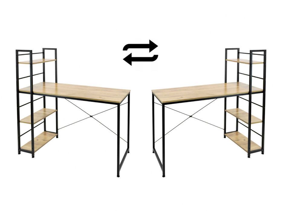 NOWE Biurko Gamingowe Metalowe Komputerowe Meble Szkolne Loft OKAZJA
