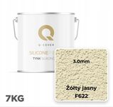 Tynk jasny żółty silikonowy gradacja 3 mm, 7 kg