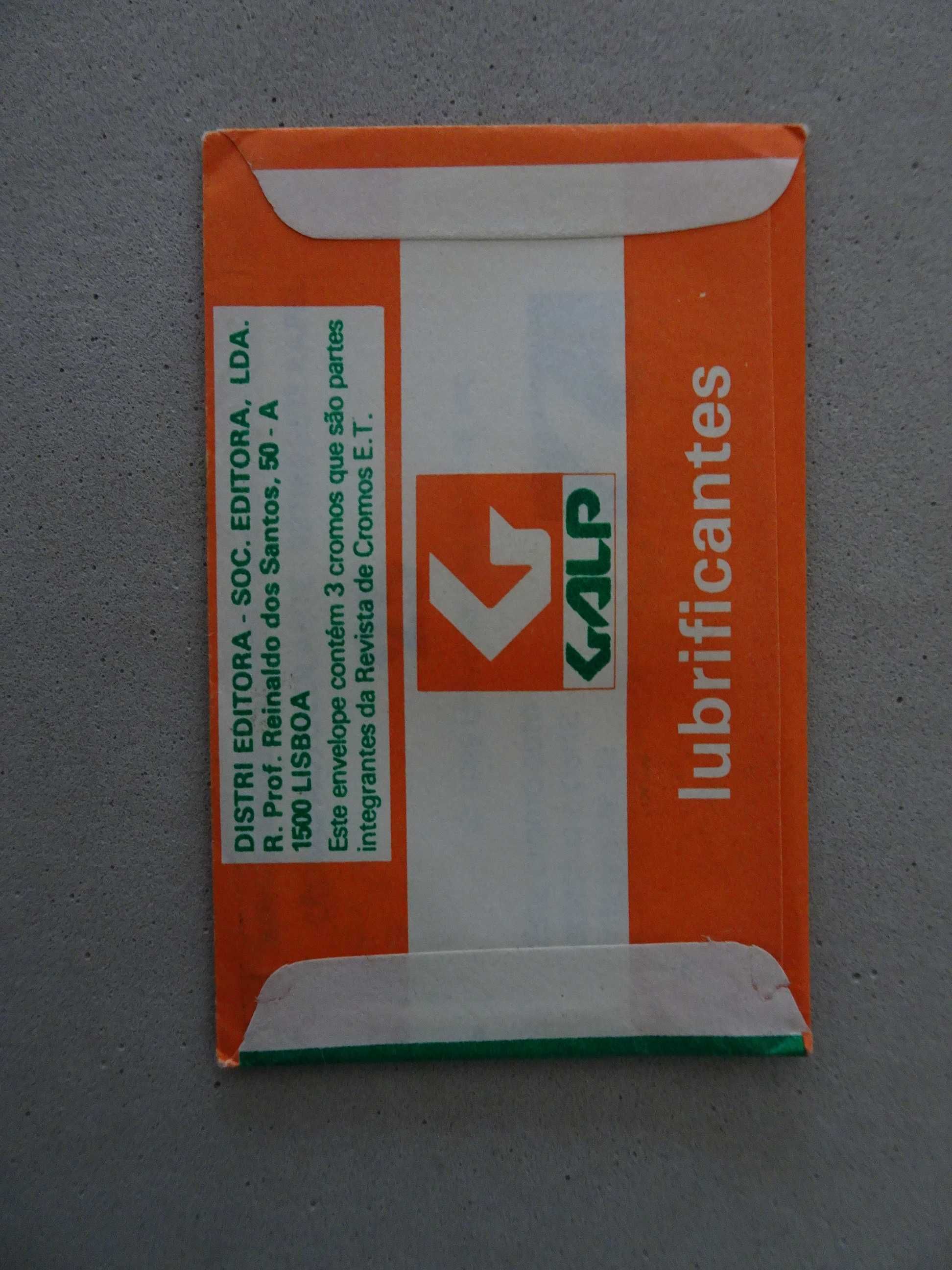 Carteira de cromos fechada E.T.  - RGE - Galp lubrificantes