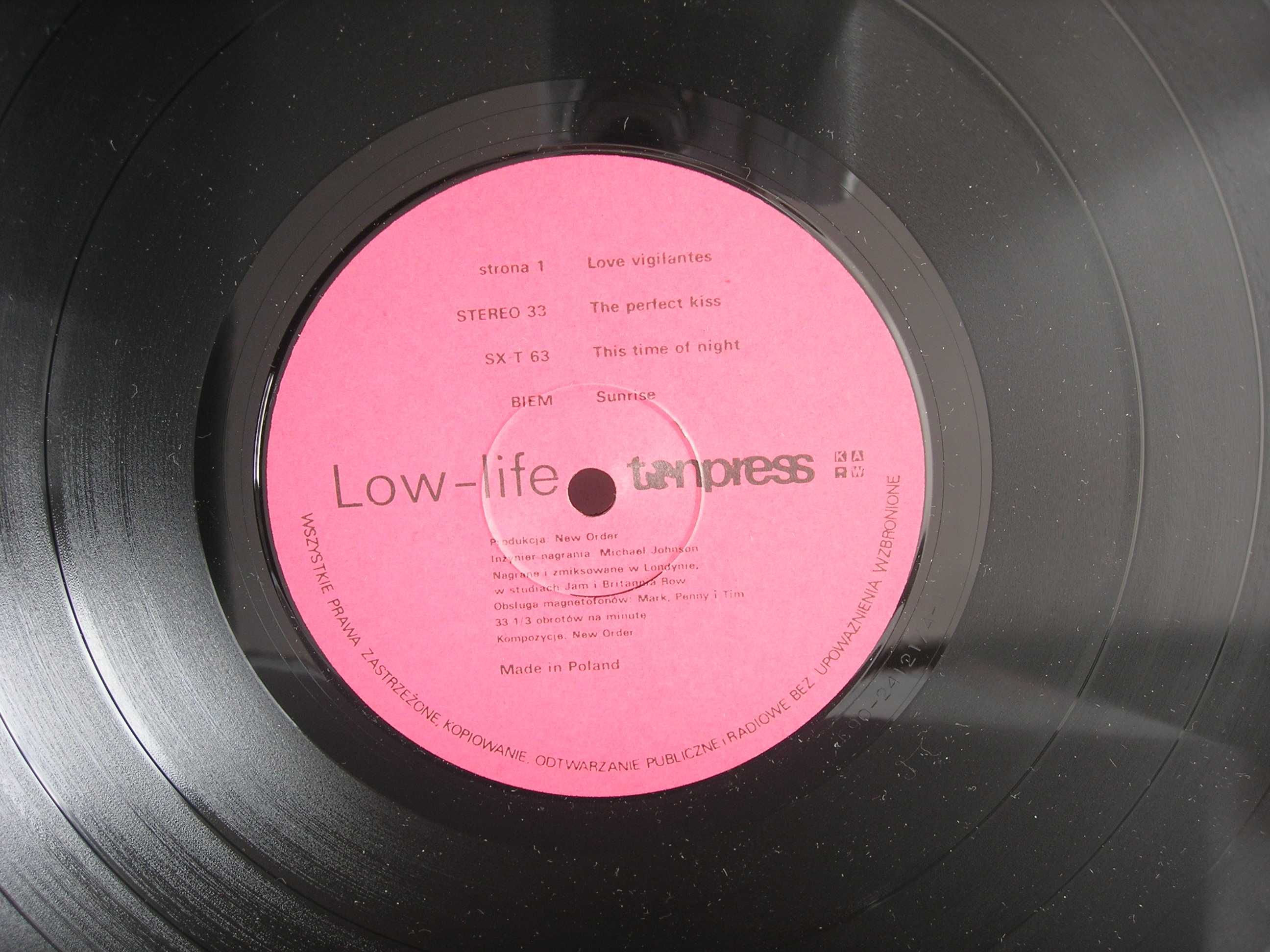"Low-life" New Order vinyl Tonpress 1986