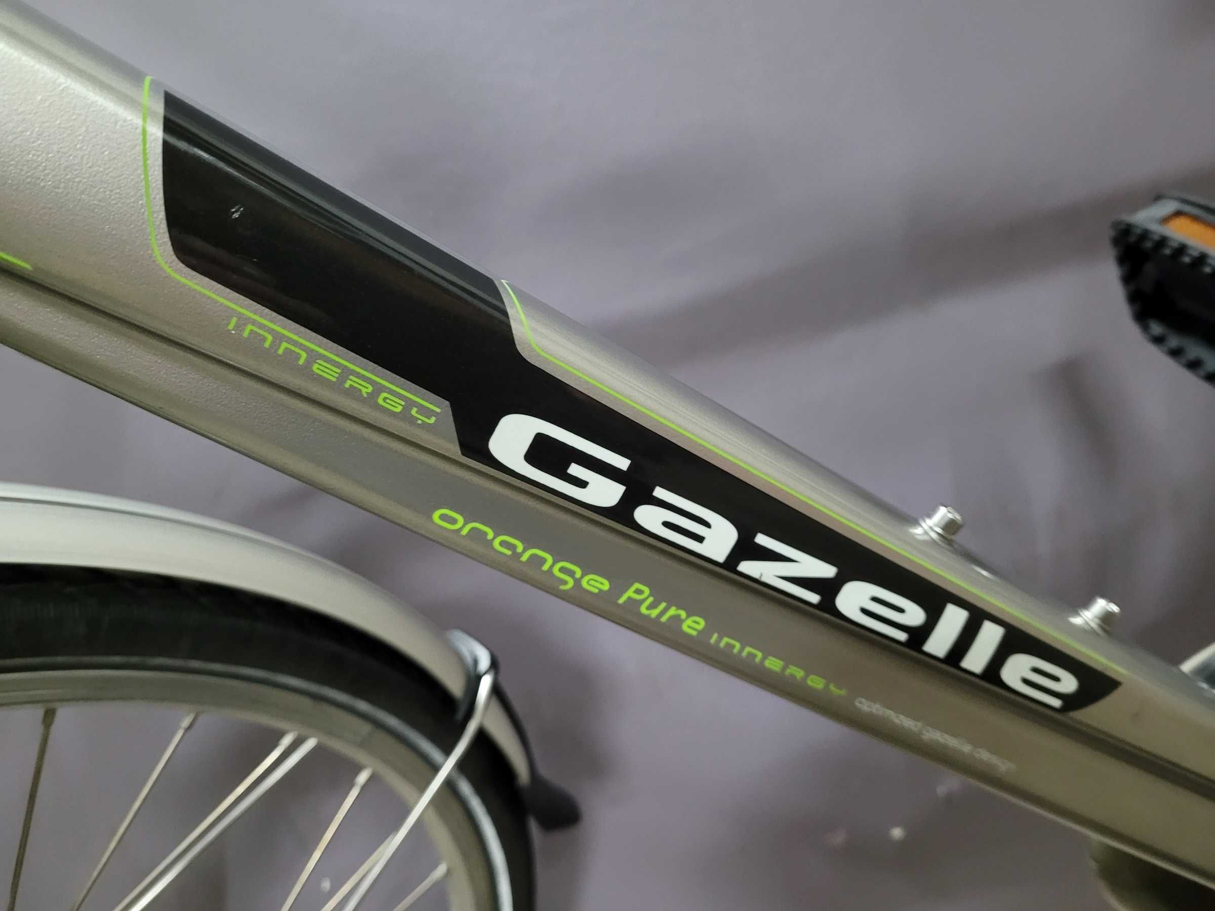 Rower elektryczny GAZELLE ORANGE PURE. 3800 KM 131 Cykli ładowań.53cm