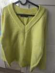 Sweter damski żółty neon