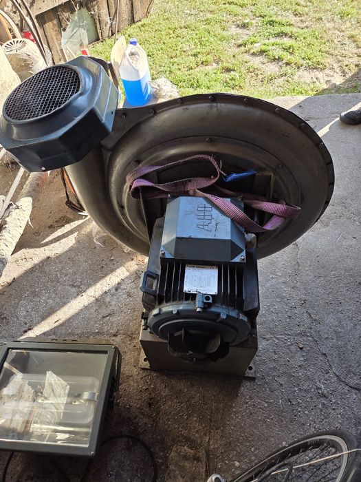 Potężna dmuchawa, wyciag, silnik 11 kw ABB