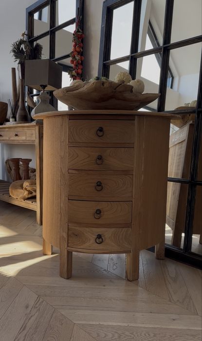 Szafka z drewna teak , drewniana komoda