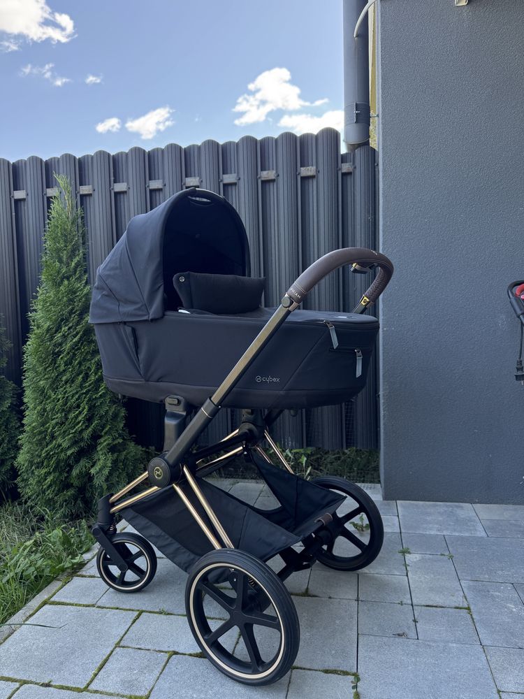 Коляска Cybex Priam 4.0 Rose Gold 2в1 (люлька + прогулянковий блок)