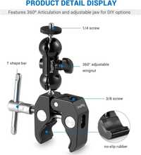 Zestaw SmallRig 1138 Multi-function Super Clamp with Double Ball Heads