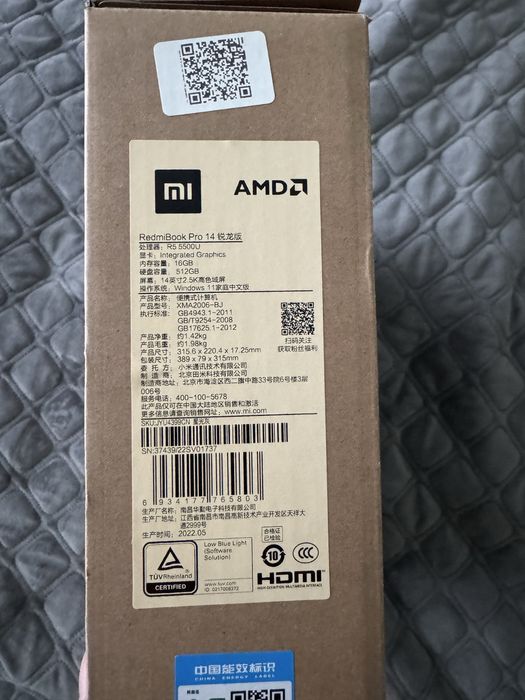 Ноутбук Xiaomi RedmiBook Pro 14" AMD Ryzen 5 16/512GB