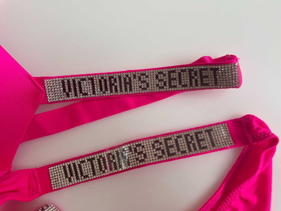 komplet bielizny victoria's secret neo pink v5 new 85B