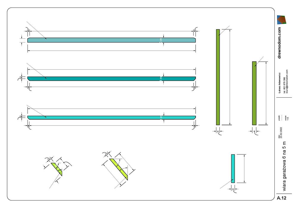 projekt - wiata 6 na 5 m
