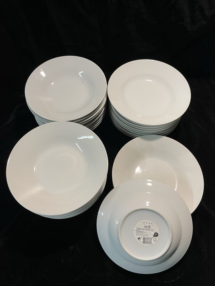 Lote 36 pratos sopa Kasa