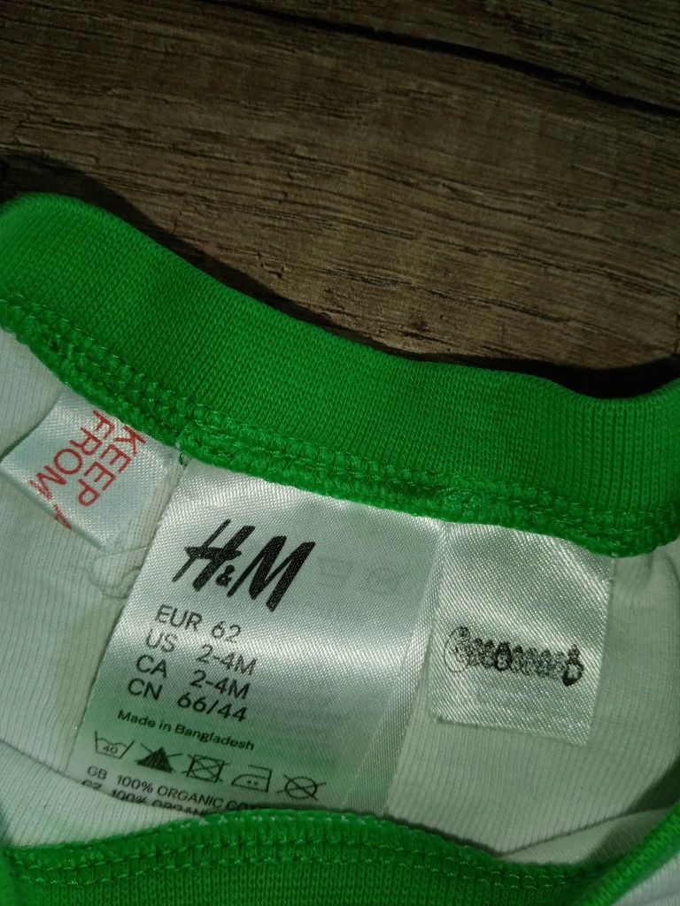 3 bluzki długi rękaw 62 cm H & M Disney
