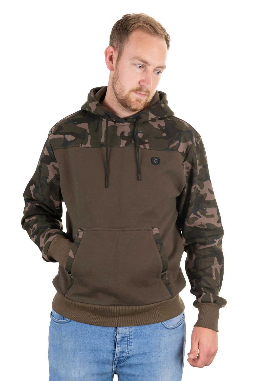 FOX Bluza Khaki/CAMO HOODY / S