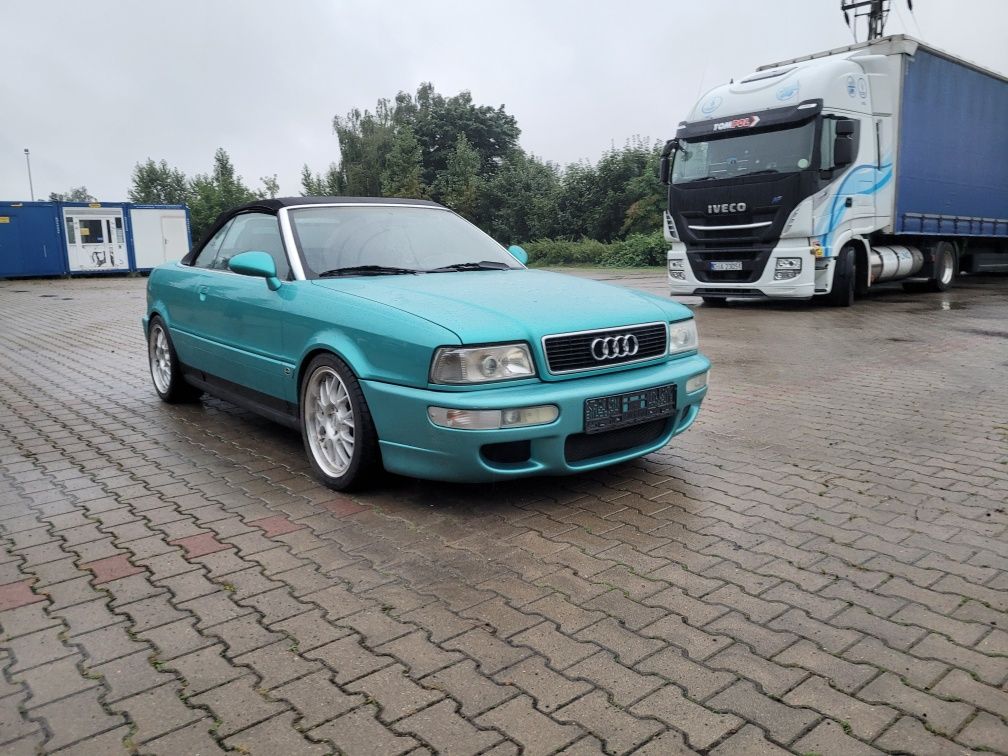 Piękna Audi  Cabrio ,w orginale  ,fotele Gis Gwint zderzaki Rs2 zareje