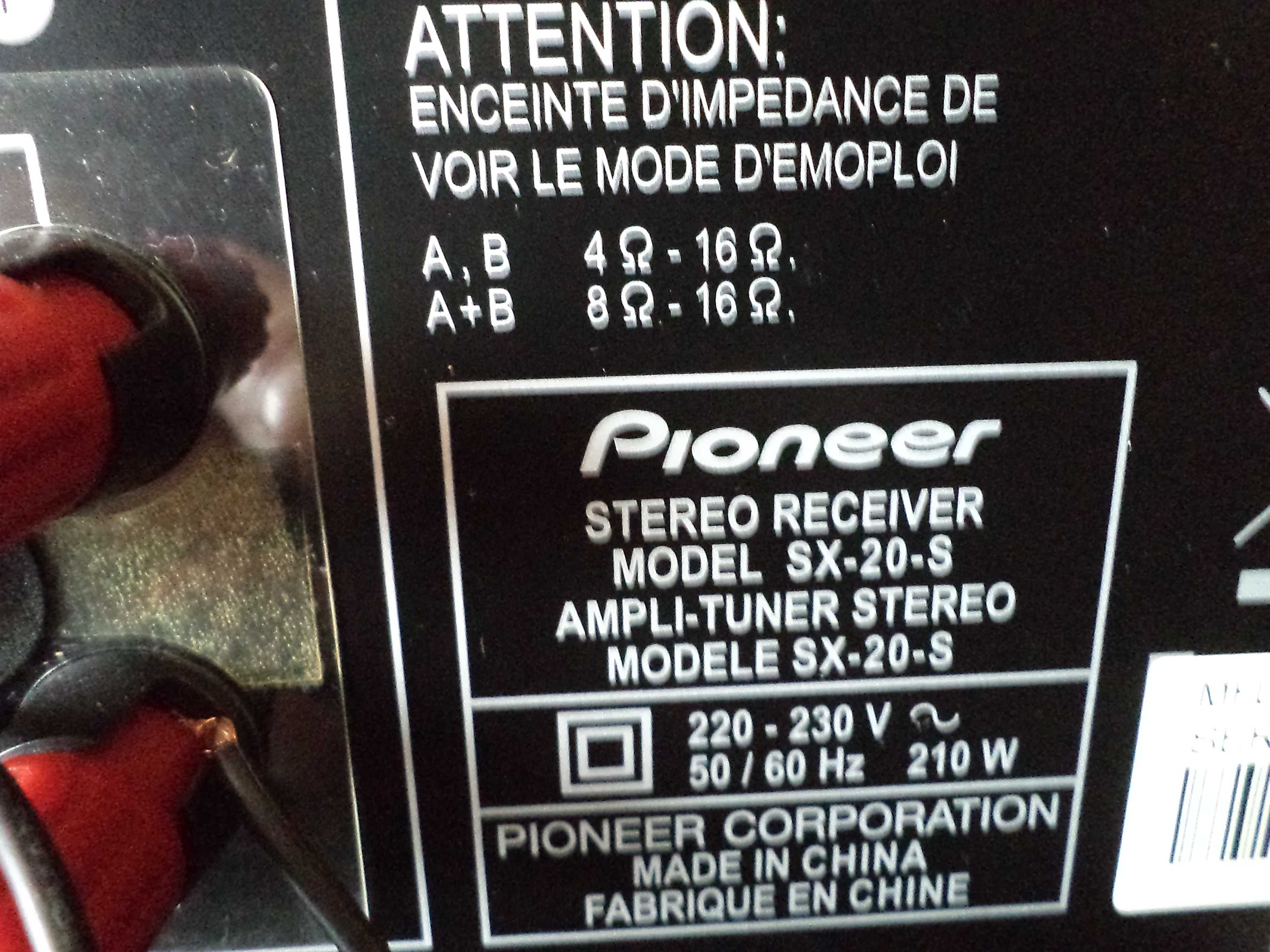 Pioneer amplituner sx-20s